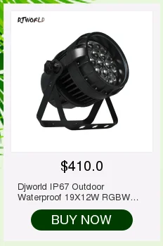 Водонепроницаемый светодиодный Par 18x18 Вт RGBWA+ UV DMX512 сценическое освещение эффект Master-Slave наружные огни IP65 для внутреннего/наружного использования диско DJ