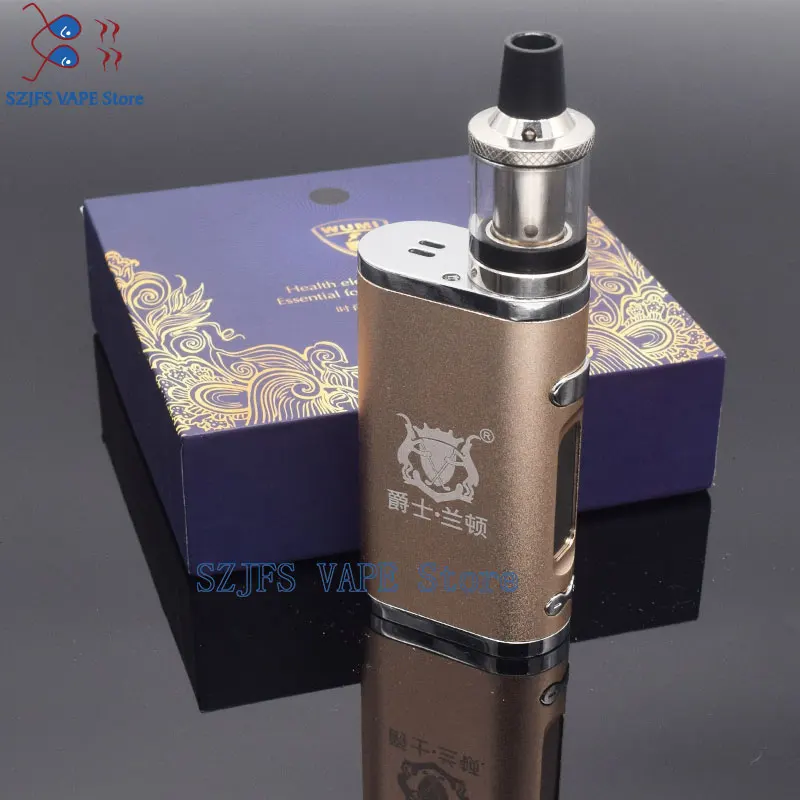 TXW 80w электронная сигарета vape box 2200mAh Встроенный аккумулятор с светодиодный огромный вапоризатор испаритель 2,5 мл электронная сигарета Vape - Цвет: Коричневый