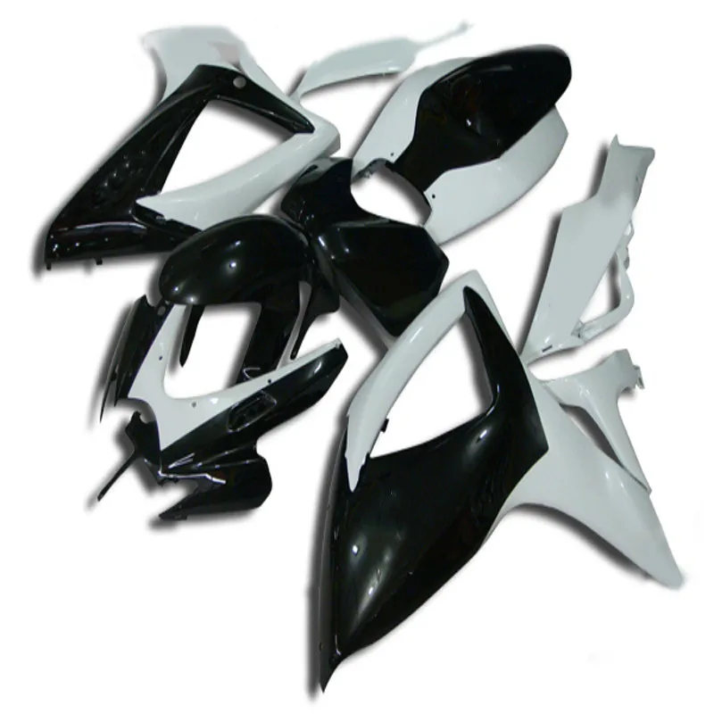 

Injection ABS white black Fairing Kit Bodywork for Suzuki GSXR600 GSXR750 GSX-R 600 750 06-07 2006-2007