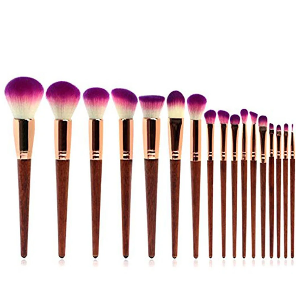 17 шт. консилер из синтетического волокна кисть для смешивания румян набор кистей