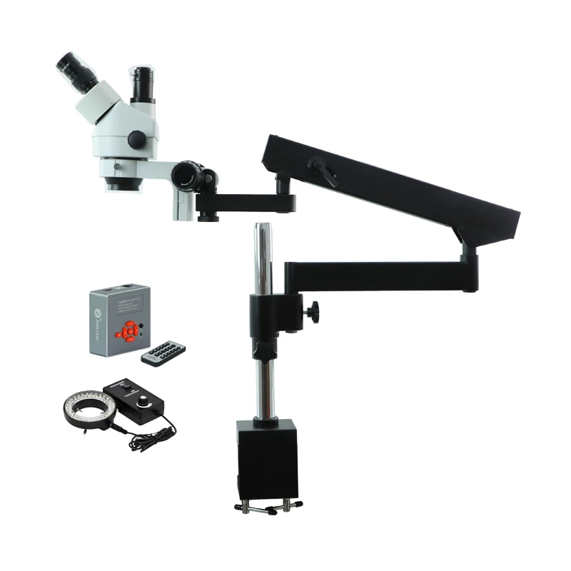 

Телескопический бинокулярный микроскоп kailwiei, стереоскопический тринокуляр с зумом 3,5x-180X, HDMI, 22 МП