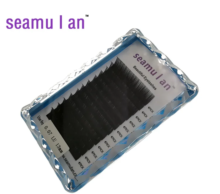 Seamulan новые деформационные ресницы Новые LU завитые ресницы круглые прививочные ресницы 0,07 LU 13 мм