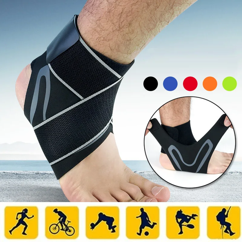 1 шт. компрессионная спортивная защита для голеностопа против растяжения