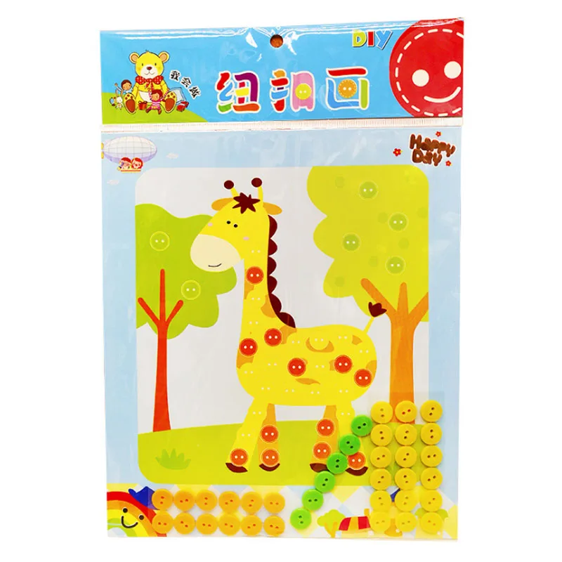 Saizhi DIY наклейки на пуговицы игрушки забавная игра ручная работа школьный