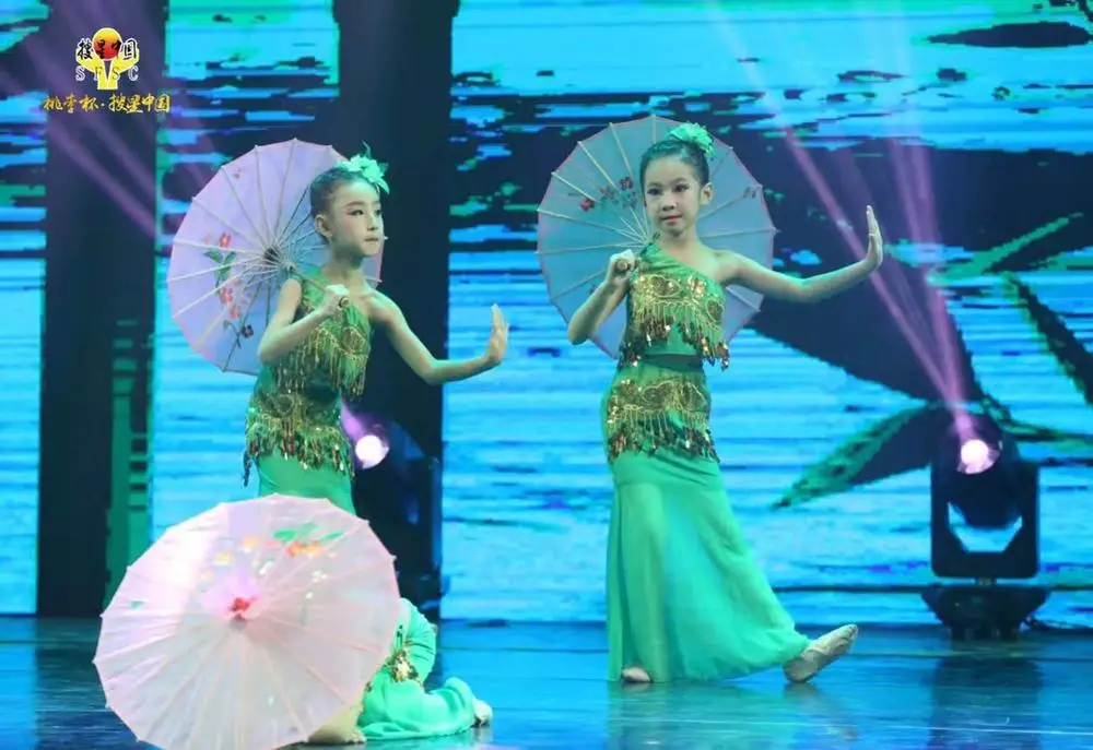 Детский костюм для танца живота детская национальная индийская Одежда танцев