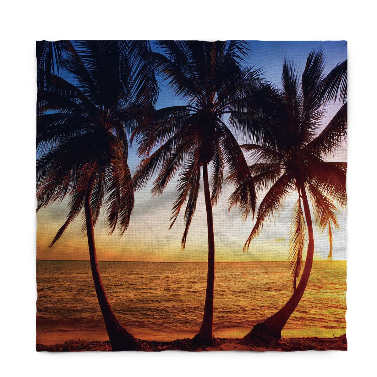 Закат кокосовой пальмы пляжный стол чехлы домашние мужские Дешевые скатерти