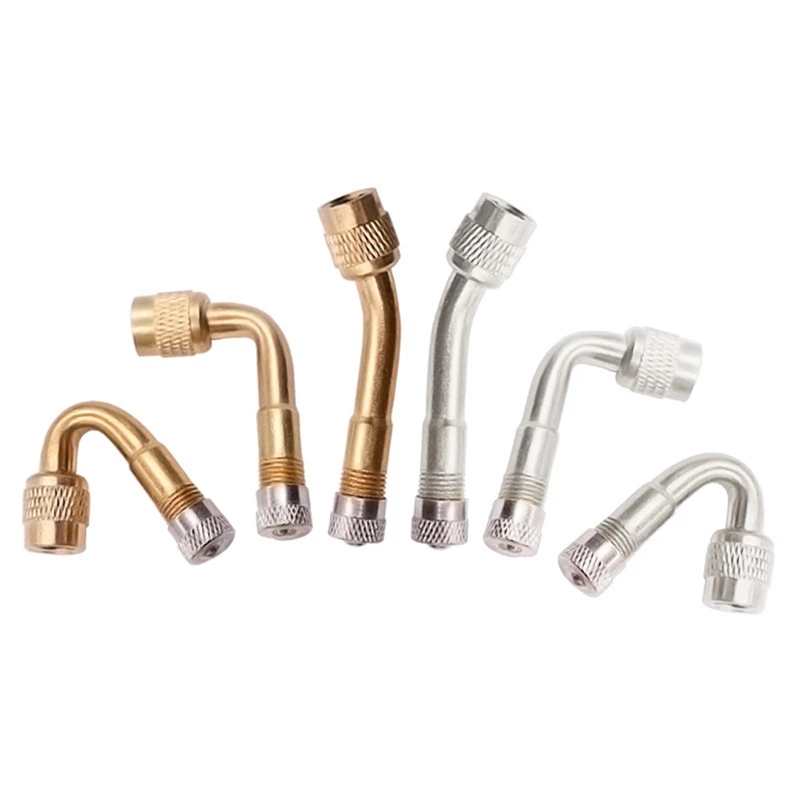 

45/90/135 Degree Angle Brass Air Tyre Valve Extension Stem Adapter Car Truck Motorcycle High Quality Cycling Accessories