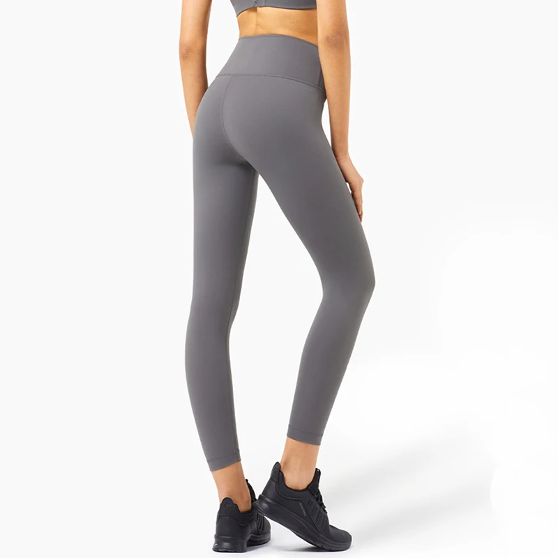 

Front Inside Pocket Tummy Control Buttery Soft Fitness Workout Leggings Women Hip Enhancing High Waist Running Sport Tights