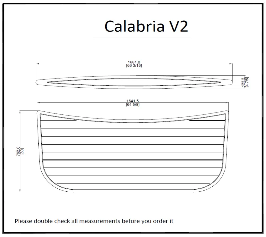 

Calabria V2 Swim Platform Pad Boat EVA Teak Decking 1/4" 6mm