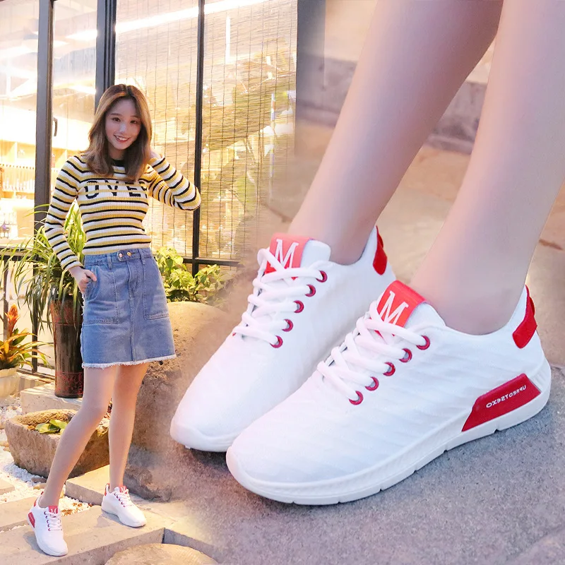 Новинка 2019 года сезон осень спортивная женская обувь для бега ulzzang Harajuku дышащая