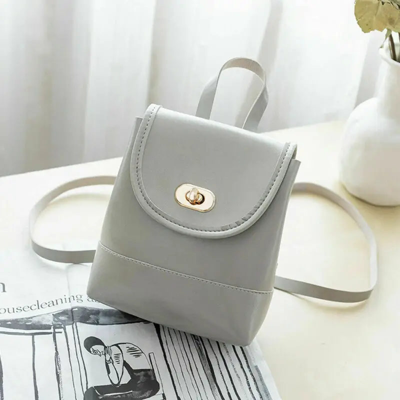 Местный сток женский мини рюкзак для девочек PU кожаный школьная сумка