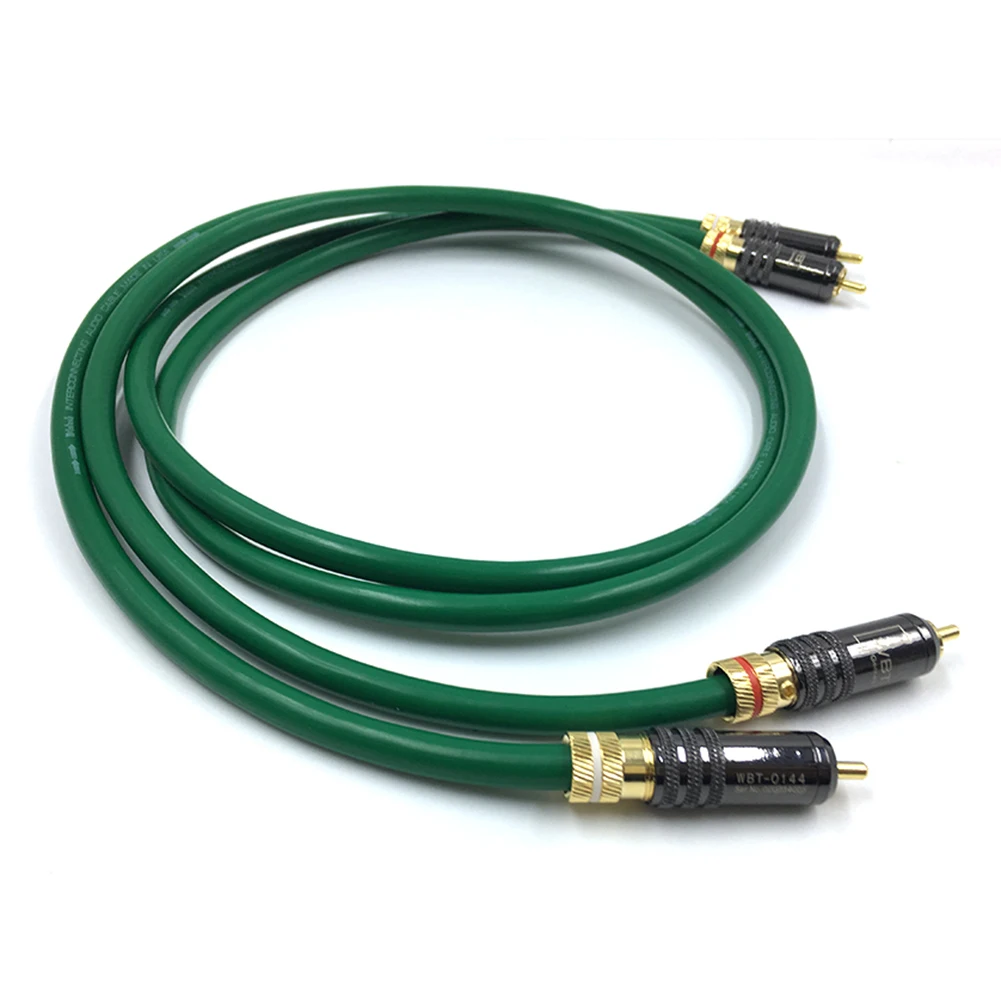 Кабель 2328 Hifi 2RCA с посеребренным покрытием высокое качество 6N OFC HIFI RCA штекер