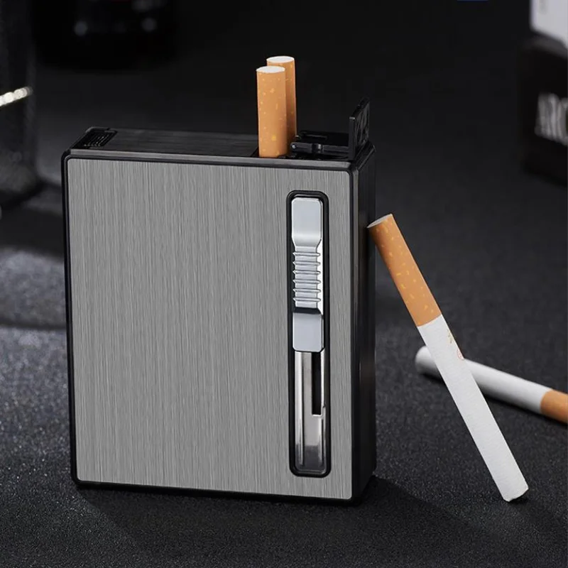 Многофункциональный чехол для сигарет с зажигалкой ветрозащитный фонарь