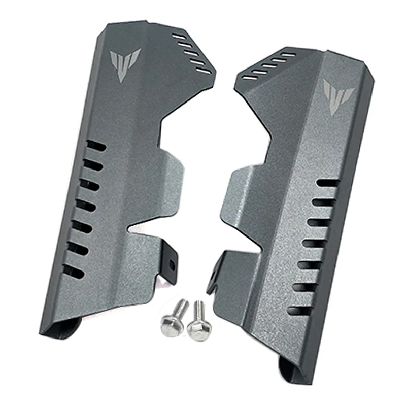 Titanium MT-07 MT07 FZ07 Мотоцикл с ЧПУ боковой решетка радиатора крышка гвардии Protecttion для Yamaha 07 07 FZ-07 2013 201 - Цвет: Titanium