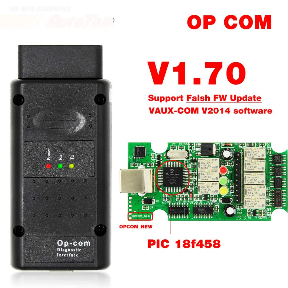 2019 Op Com для Opel V1.70 Obd2 Op-com автомобильный диагностический сканер реальный Pic18f458 Opcom