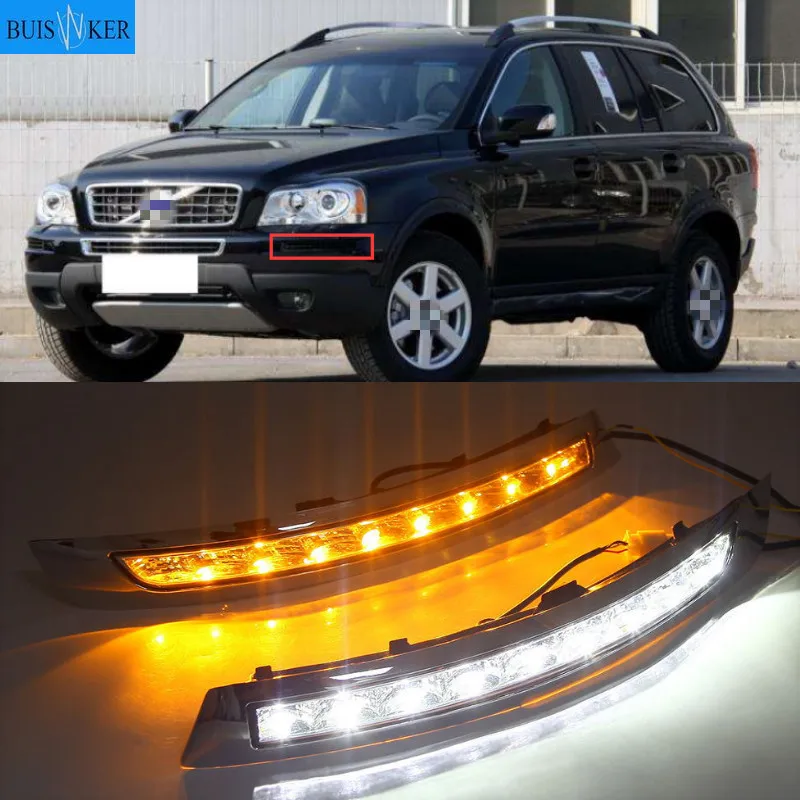 Дневные ходовые огни для Volvo XC90 2007 2008 2009 2010 2011 2012 2013, 2 шт.