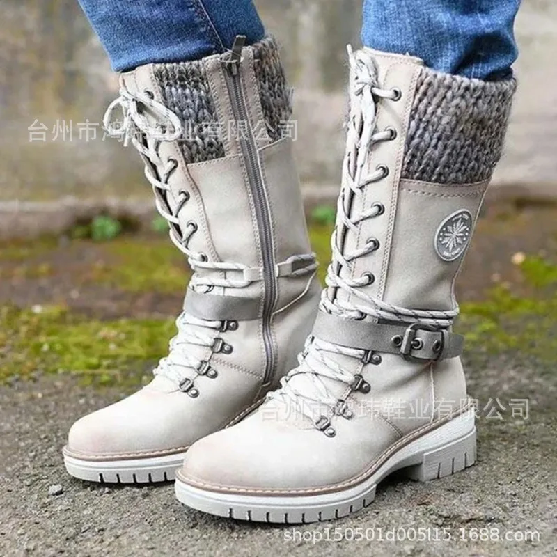 

In winter add high heels women's ankle boots thick-soled high-heeled platform shoes Martin boots women's fashion trend Casual