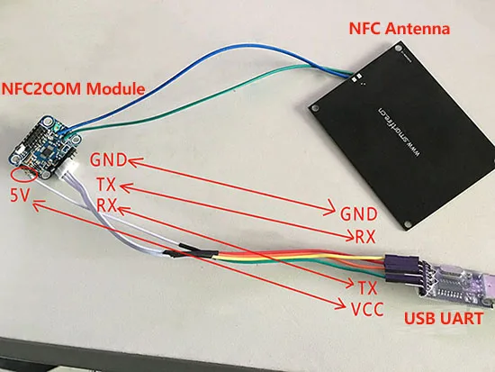 Модуль NFC 2COM UART модуль P2P с телефоном контроль доступа эмуляцией карты низкое