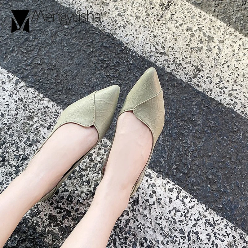 Женские туфли с острым носком брендовые офисные на высоком каблуке закрытым