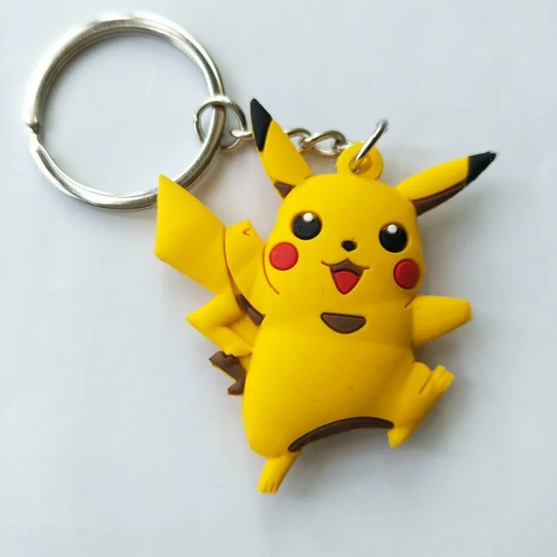 Мультфильм Покемон брелок ПВХ брелок Пикачу Бульбазавр Ponyta Dragonite Squirtle Jigglypuff Милый Забавный аниме брелок чавейру
