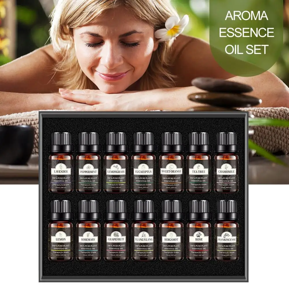 Massage Rosemary Orange Essential Oil 10ml Diffuser Aroma Oil Sandalwood Vanilla Peppermint Lavender Rose