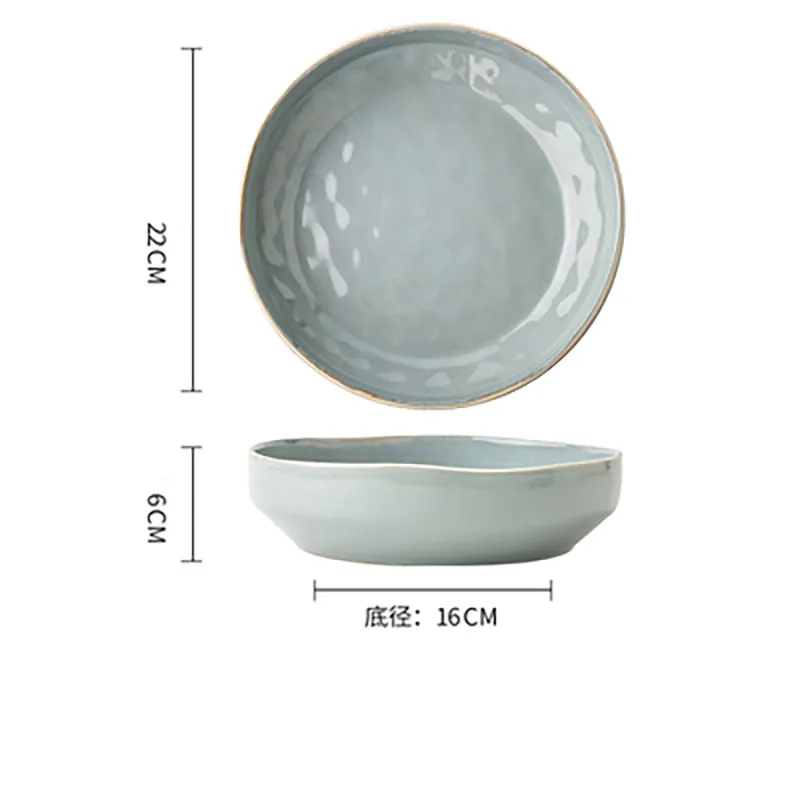 

Large 8.5-inch ceramic bowl for household noodles, large bowls and deep dishes
