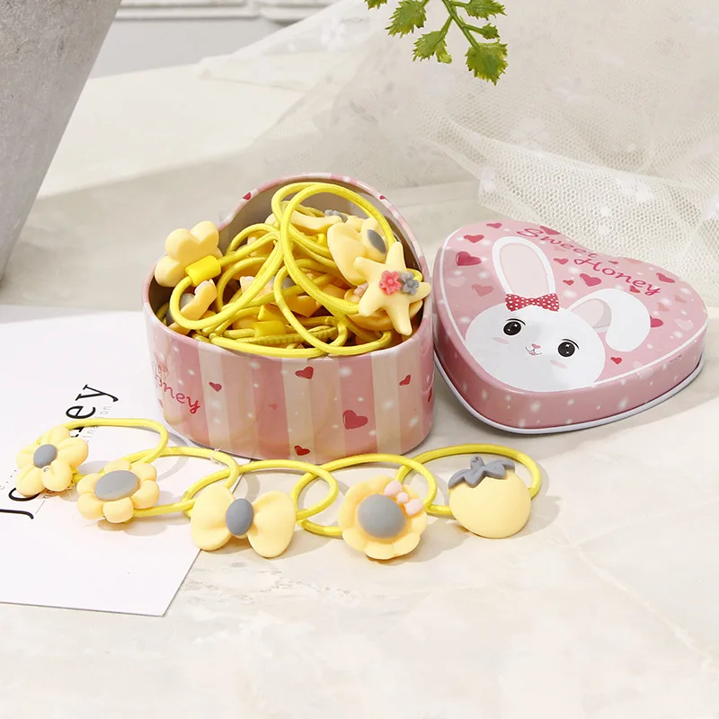 Милые повязки на голову для девочек в упаковке 20 шт./компл. Мультяшные резинки