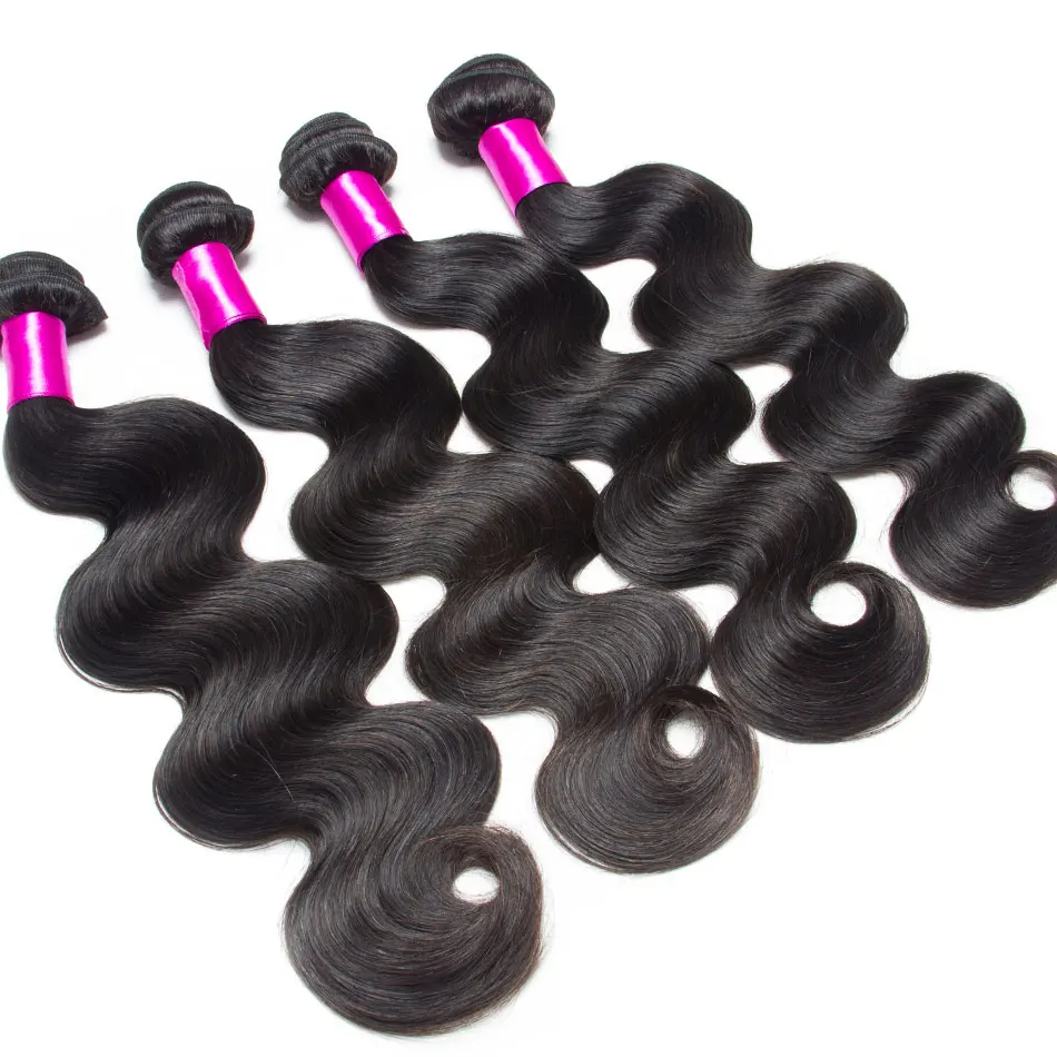 AliBele волосы малазийские объемные волнистые пучки предложения Remy человеческие