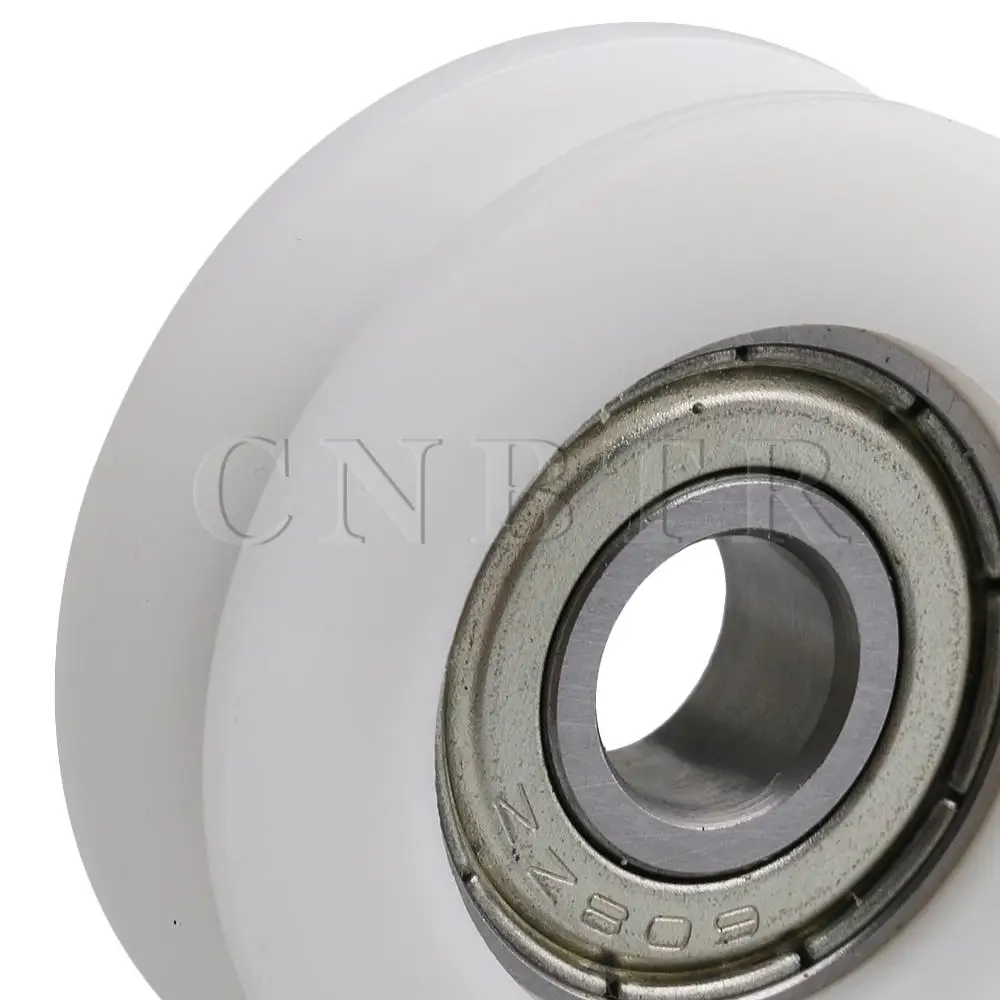 CNBTR 4 шт. U образный роликовый подшипник белый шкив 34x10 5 мм для мебели|Дверные