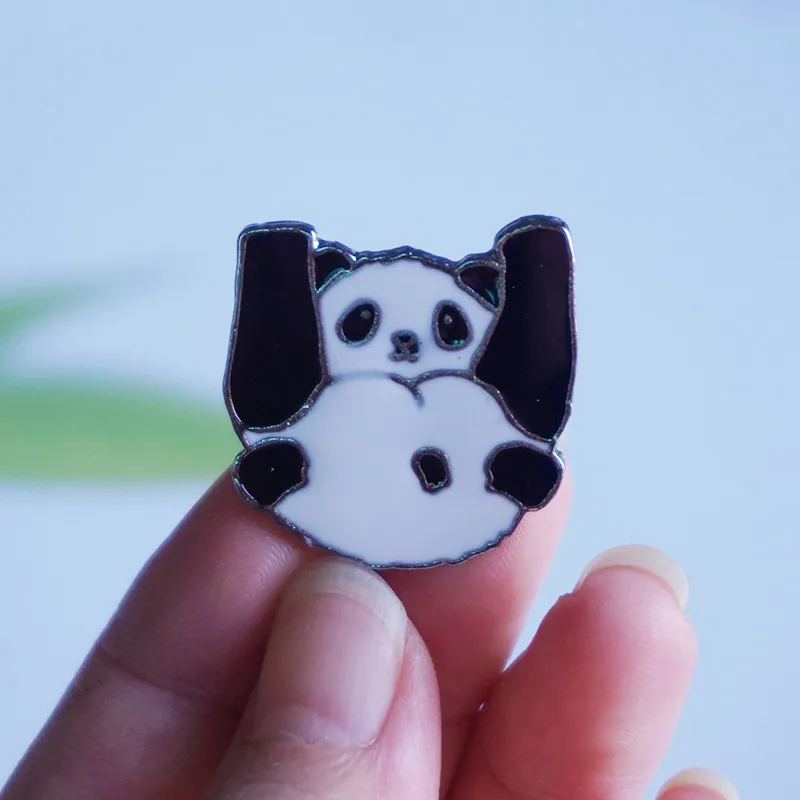 Металлическая эмалированная заколка в виде животного для женщин и мужчин брошь