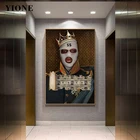 Художественный плакат богатый маскар Мужской Король, Классическая абстрактная фигурка на заказ, Картина на холсте, Настенная картина, печать, украшение для гостиной