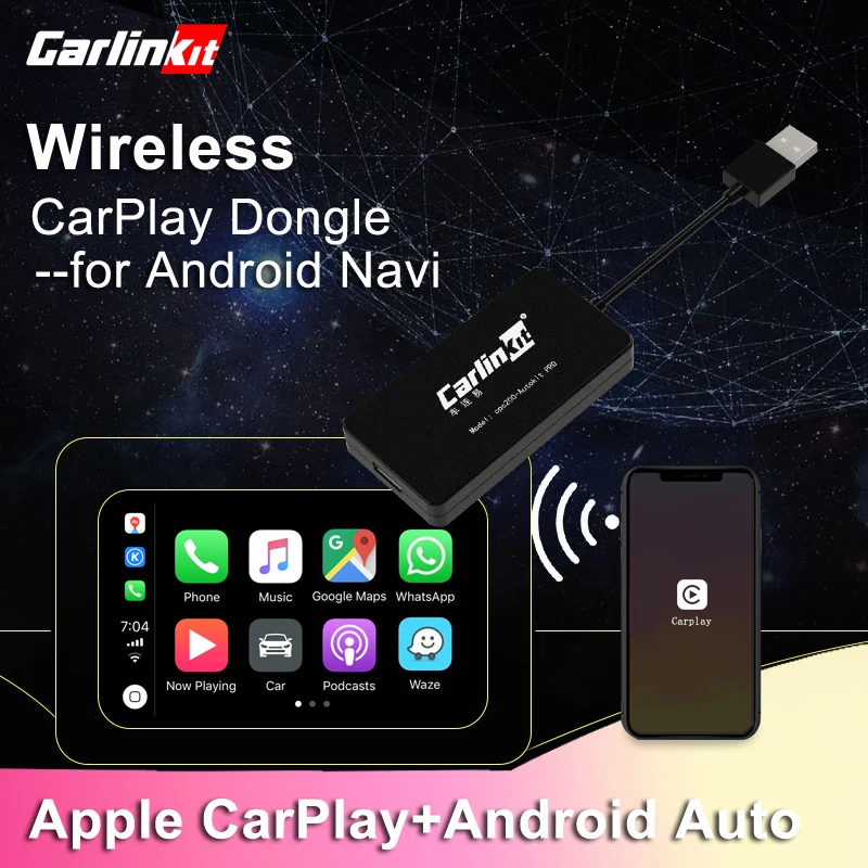 Carlinkit USB CarPlay ключ/Android авто для Android автомобиля мультимедиа плеер iPhone телефон