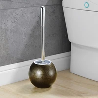 hardware creative toilet brush cleaning luxury accessories long handle toilet brush holders gold wc borstel bathroom fixture dh5