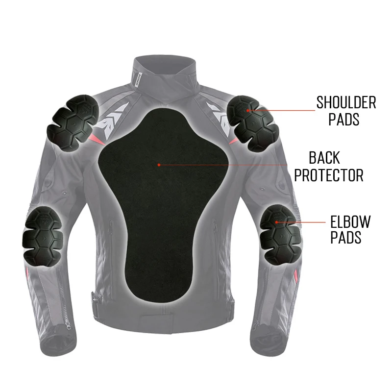 Мужская мотоциклетная водонепроницаемая куртка девиз светоотражающая из ткани