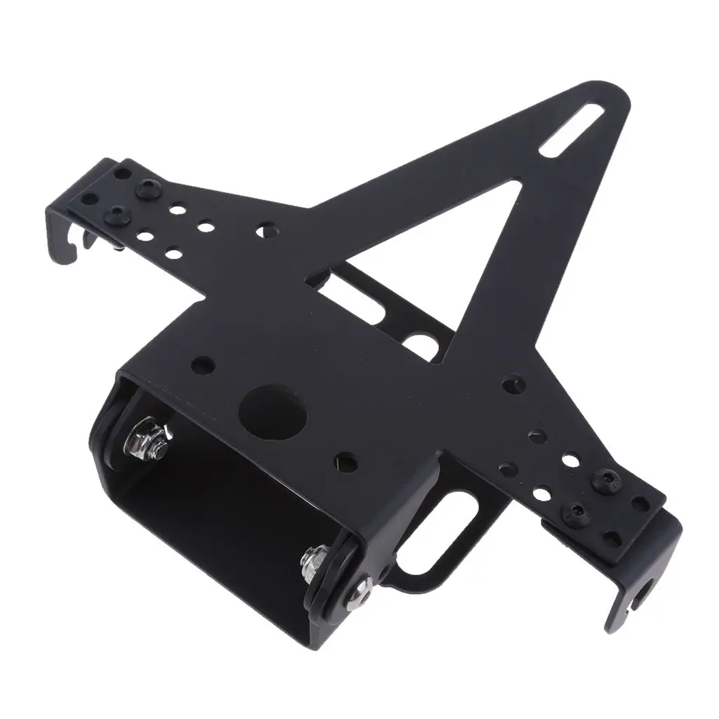 

Motorcycle License Plate Holder Bracket LED Rear Light Kit