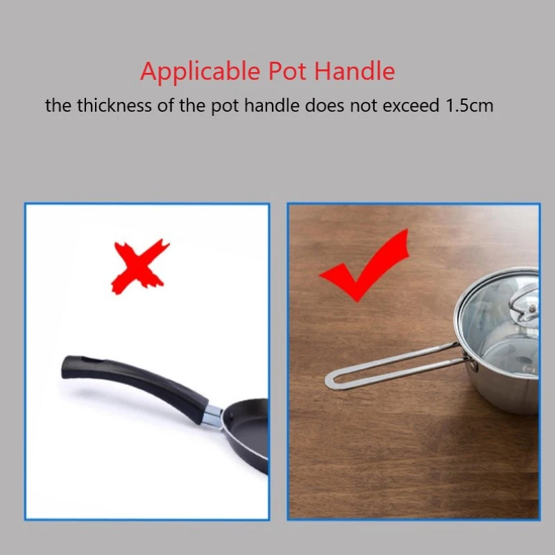 Силиконовый держатель с нескользящей ручкой чугунный для кастрюль и сковородок