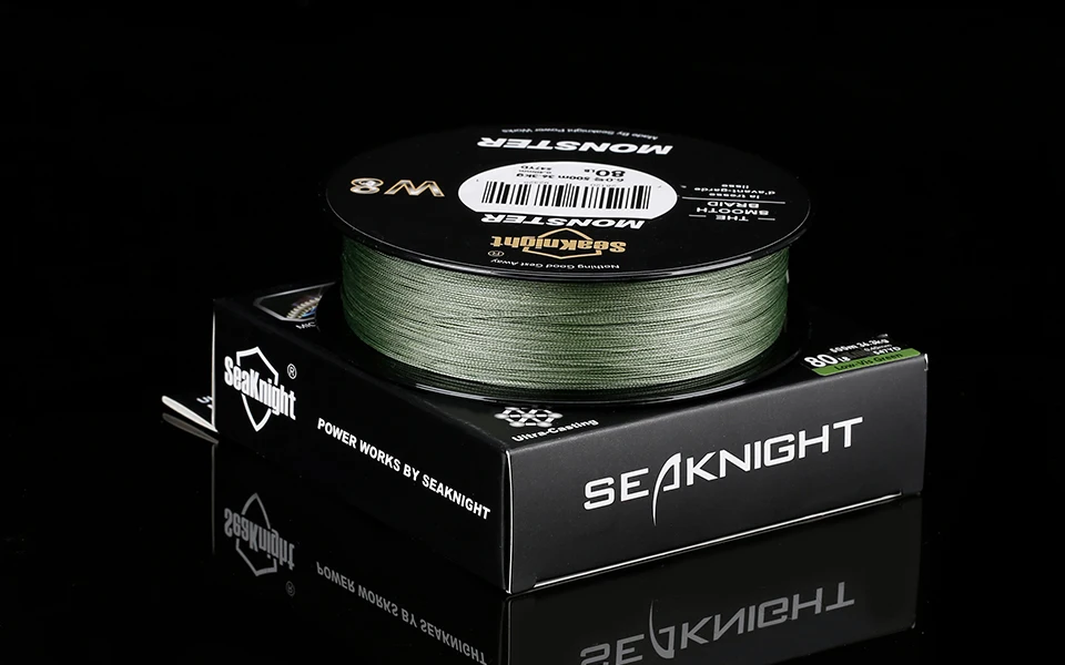 Seaknight MONSTER W8 8 нитей плетеная леска 150M 300M 500M плетенка для рыбалки 15-100LB плетеный шнур для рыбалки Мультифиламентная линия плетёная леска за карповая рыбалка нить для рыбалки леска для зимней рыбалки