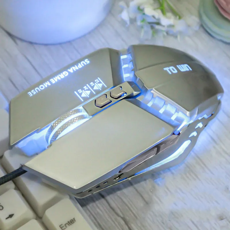 Проводная игровая мышь Usb металлическая Механическая Макросъемка компьютерная
