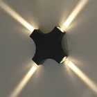 Наружное освещение светодиодный настенный светильник Водонепроницаемый IP65 Алюминий поверхностного монтажа бра AC110V 220V дома Гостиная украшения