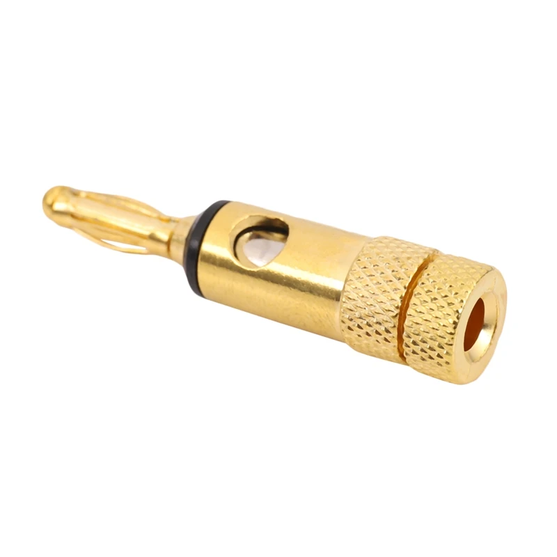 

Gold plated Banana Plugs 2 Red 2 Black 4mm 4 pcs LL68-4BP1