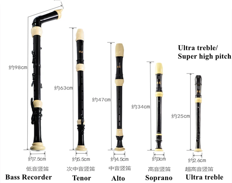 Профессиональная gaita записывающая канавка в комплекте Сверхтонкая сопрано альт