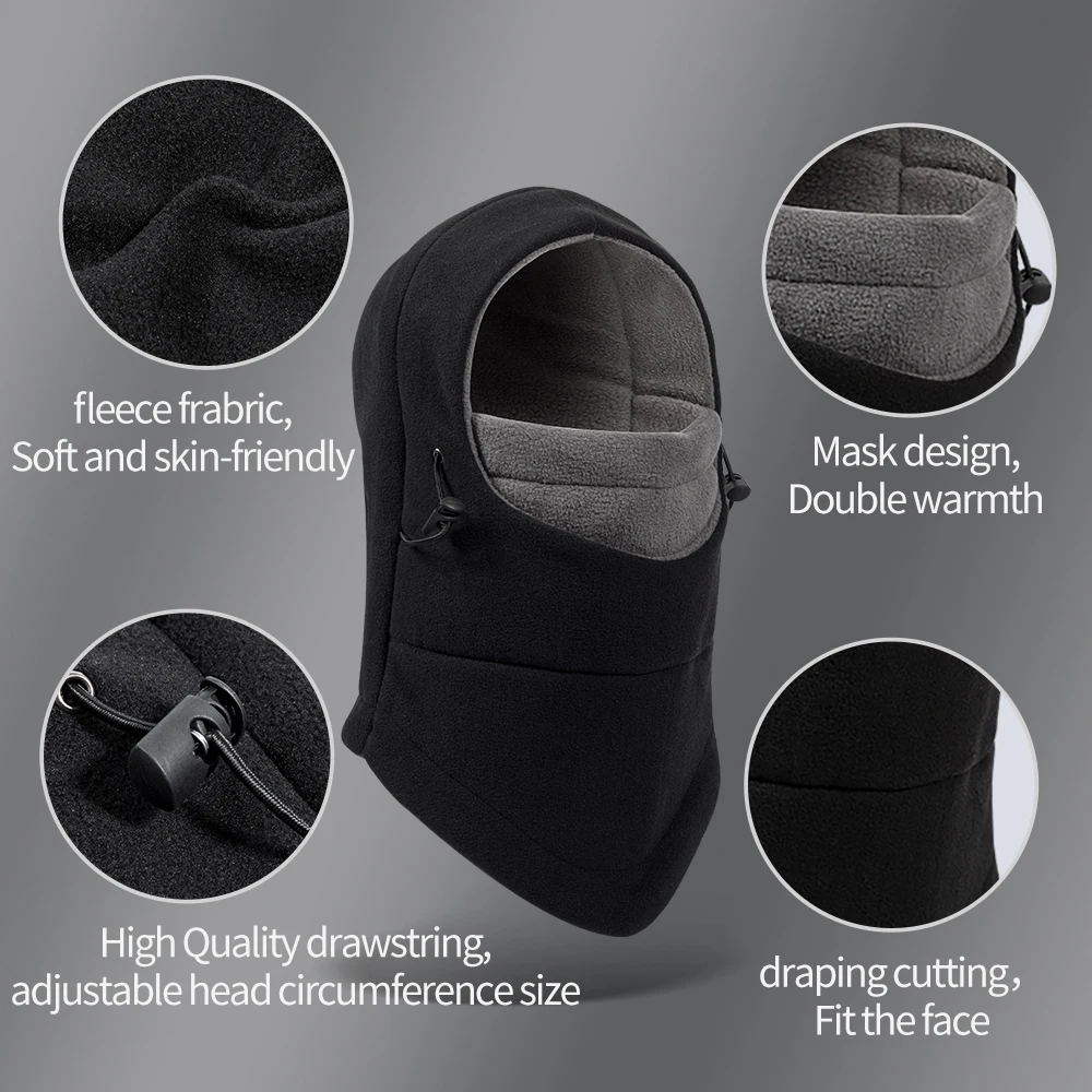 Winter Windproof mask Keep Fleece Warm Half Face Mask Outdoor Sport Ski Cycling Running Skiing Hat Headwear Balaclava | Спорт и