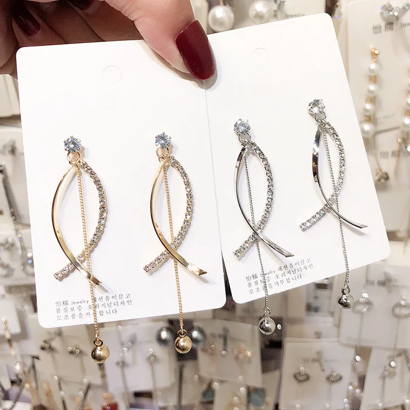 Новое поступление 2019 Модные металлические женские серьги с геометрическим