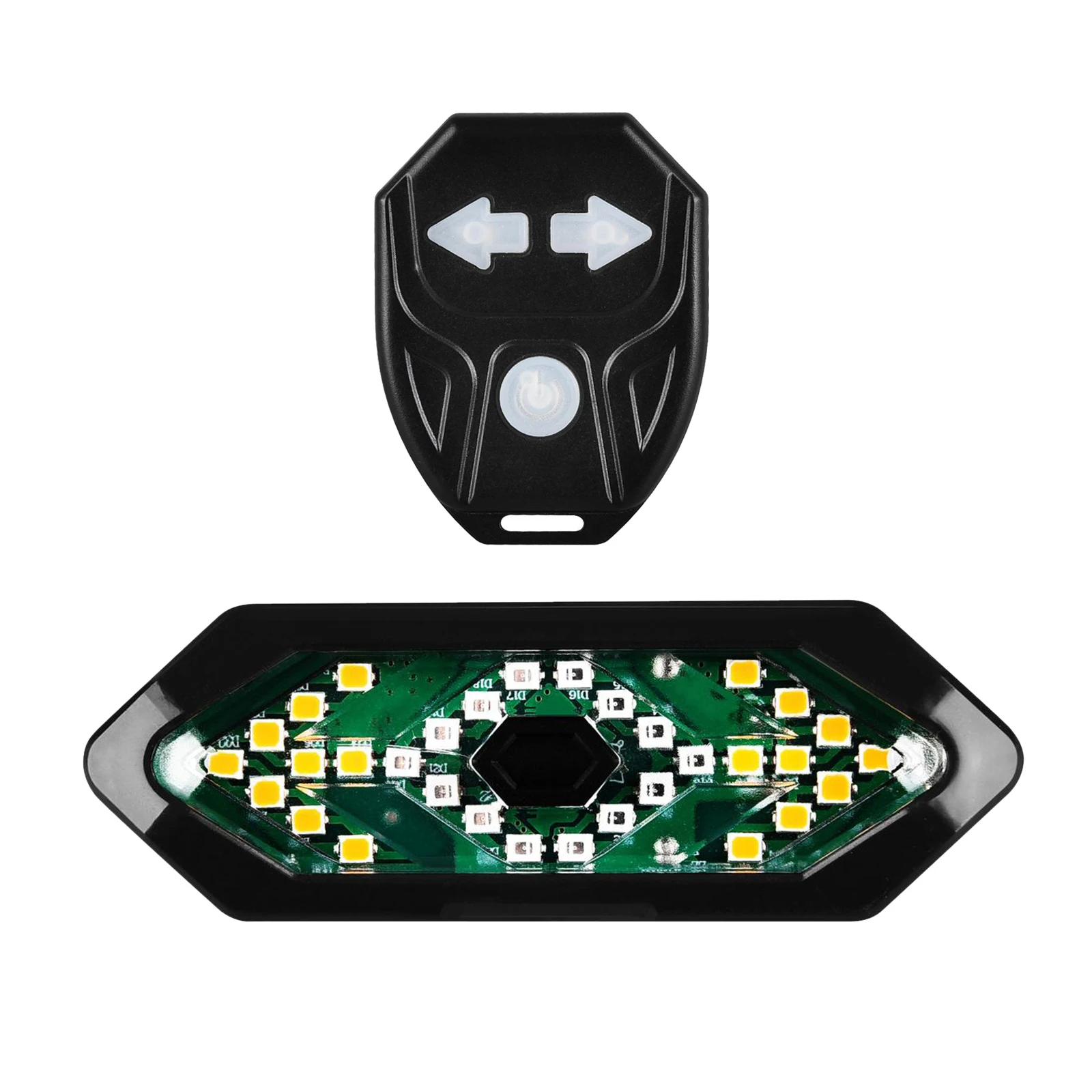 

Bike Tail Light Rechargeable USB LED Rear Lamp W/ Horn & Turn Signal
