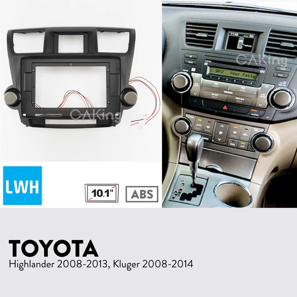 Автомобильная панель для TOYOTA HIGHLANDER 10 1-2008 KLUGER 2013-2008 2014 дюйма | Автомобили и