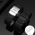 Сменный металлический ремешок для Casio G-shock GWA11001000 GA1000 GA1400, высококачественный прочный черный ремешок для часов из нержавеющей стали