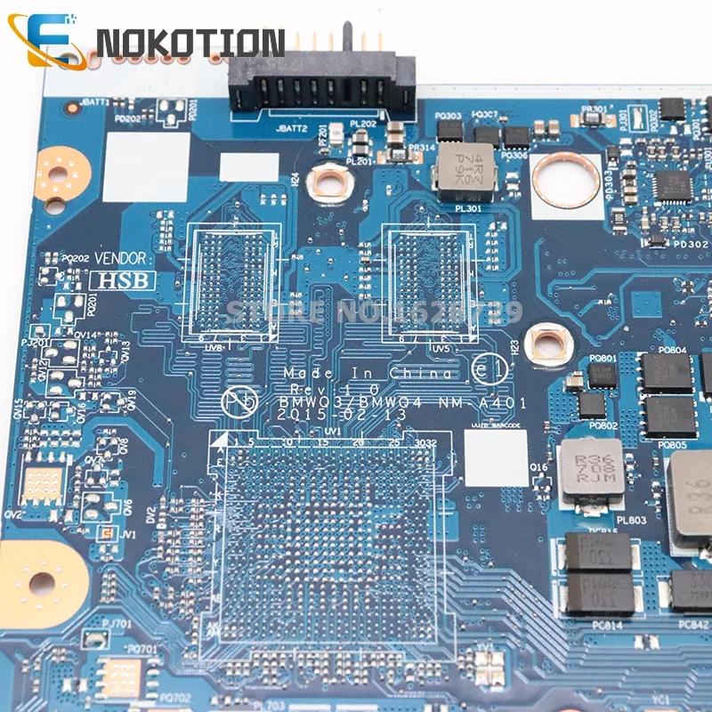nokotion 5b20j22944 new for lenovo g41 35 14 inch laptop motherboard a6 7310 cpu ddr3 bmwq3 bmwq4 nm a401 main board free global shipping