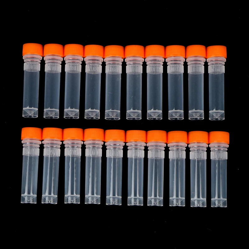

20pcs 1.5ml Laboratory Tube with Silicone Gasket Plastic Transparent Tube Tube