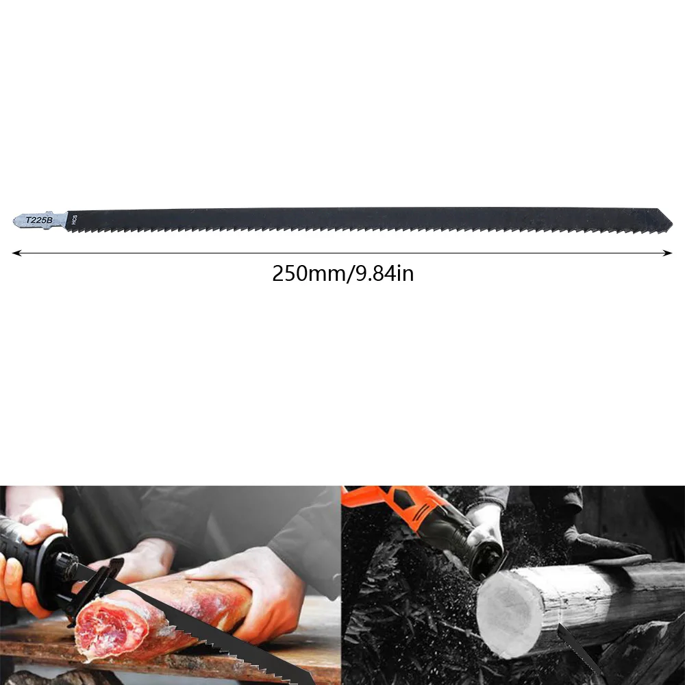 

2Pcs T225B HCS Curved Jigsaw Blades Curve Cutting Tool Kits for Wood Plastic Cutting Saw Blade for High Carbon Steel Woodworking