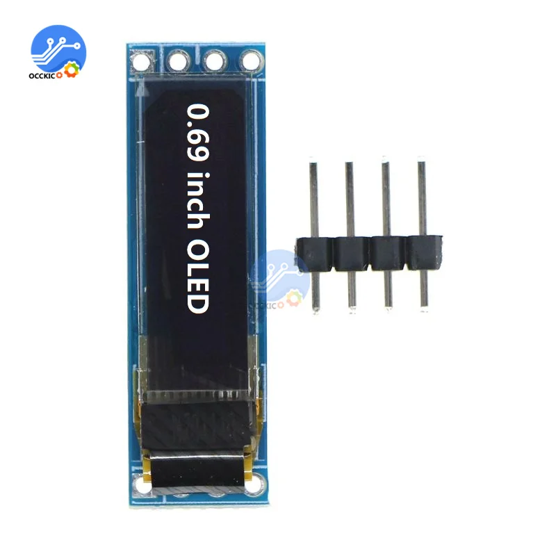 

Плата управления ЖК-дисплеем SSD1306 для Arduino 3-0,69 в, 0,69 дюйма, 96x16